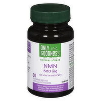Only Goodness - NMN 500mg Capsules, 30 Each