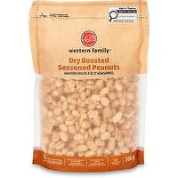 Western Family - Dry Roasted Seasoned Peanuts, 500 Gram