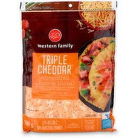 Western Family - Triple Shredded Cheddar Blend, 900 Gram