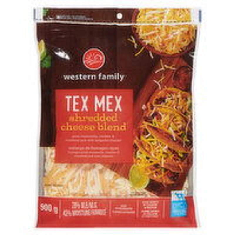 Western Family - Tex Mex Shredded Cheese, 900 Gram