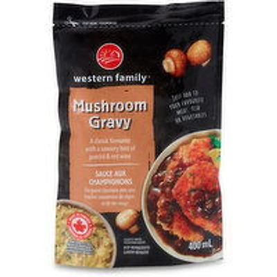 Western Family - Mushroom Gravy Simmer Sauce, 400 Gram