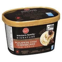 Western Family - Signature Pumpkin Chai Cheesecake  Ice Cream, Limited Edition, 1.65 Litre