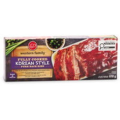 Western Family - Korean Style Pork Back Ribs, 610 Gram