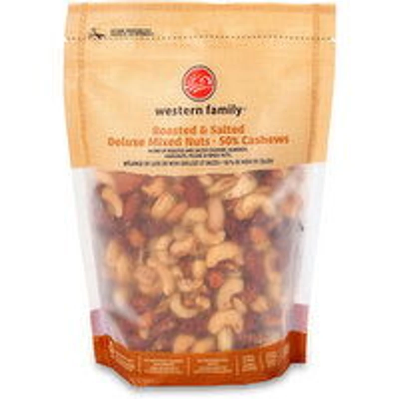 Western Family - Deluxe Mixed Nuts, Roasted and Salted, 500 Gram