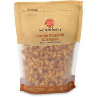 Western Family - Honey Roasted Cashews, 500 Gram