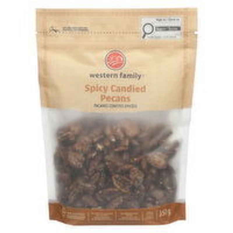 Western Family - Spicy Candied Pecans, 350 Gram