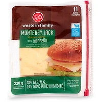 Western Family - Western family Monte Jack Jalapeno, 220 Gram