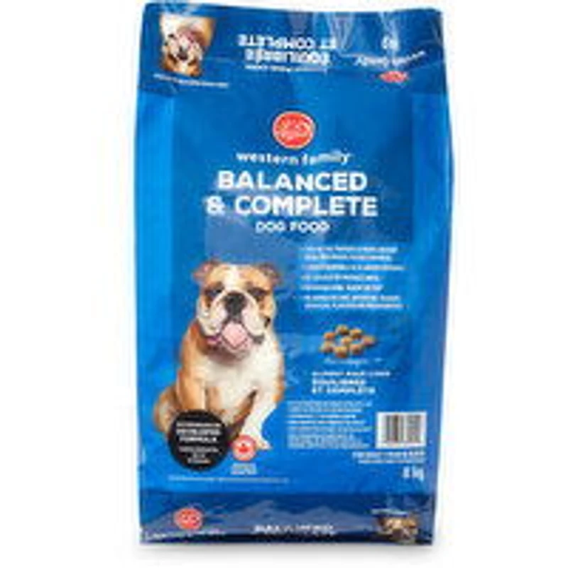 Western Family - Balanced and Complete Dog Food, 8 Kilogram