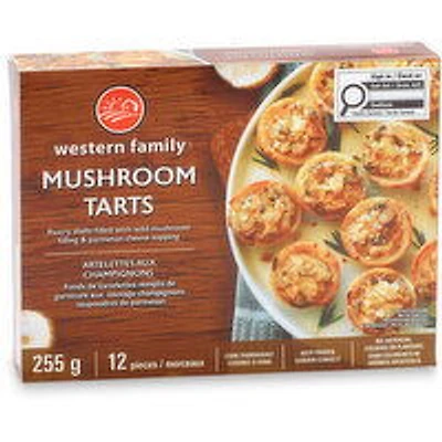 Western Family - Mushroom Tarts, 12 Pieces, 255 Gram