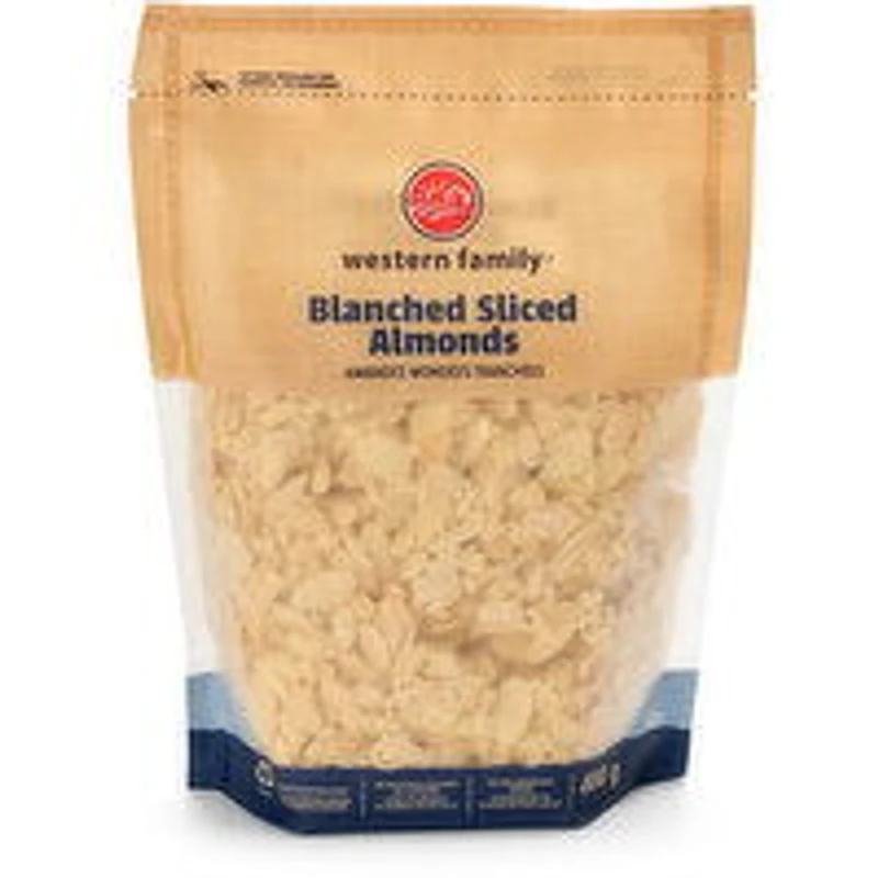 Western Family - Almonds Blanched Sliced, 400 Gram