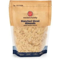 Western Family - Almonds Blanched Sliced, 400 Gram