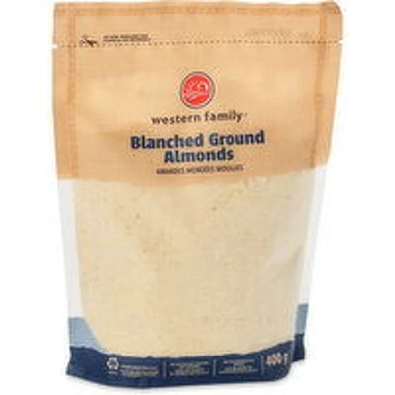 Western Family - Almonds Blanched Ground, 400 Gram