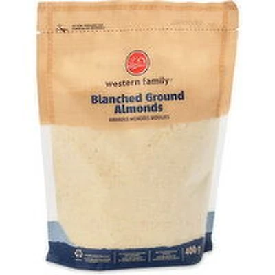 Western Family - Almonds Blanched Ground, 400 Gram