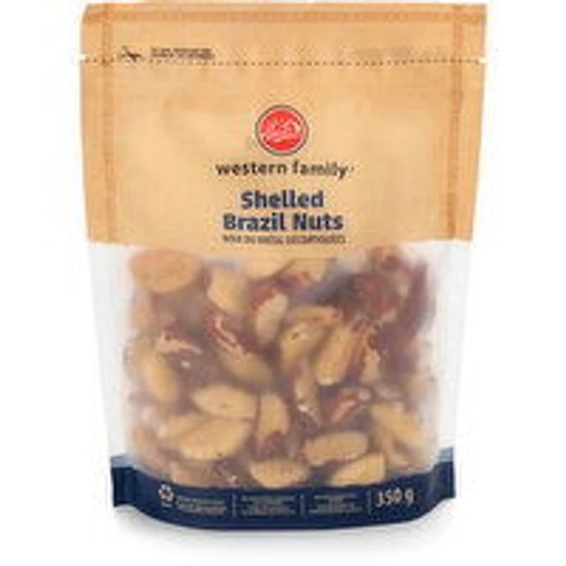 Western Family - Brazil Nuts Shelled, 350 Gram