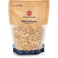 Western Family - Cashews Raw, 500 Gram