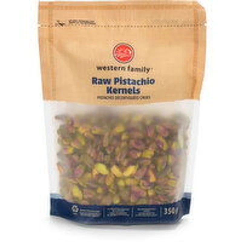 Western Family - Raw Pistachio Kernels, 350 Gram