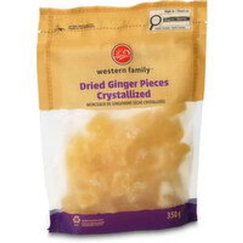 Western Family - Ginger Pieces Crystallized, 350 Gram