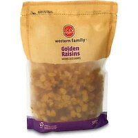 Western Family - Golden Raisins, 500 Gram