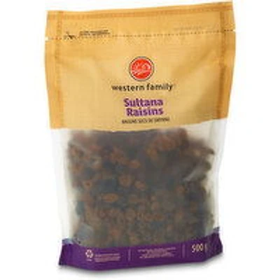 Western Family - Sultana Raisin, 500 Gram