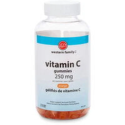 Western Family - Vitamin C 250mg Orange Gummy, 250 Each
