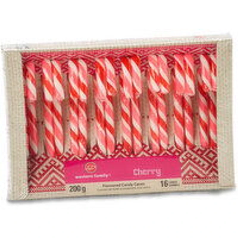 Western Family - Cherry Candy Canes, 16 Pack, 200 Gram