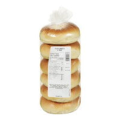 Bake Shop - Plain Bagels, 6 Each