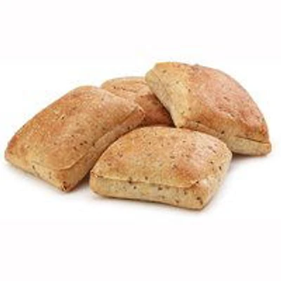 Bake Shop - Sunflower & Flax Sd Ciabatta Buns, 4 Each
