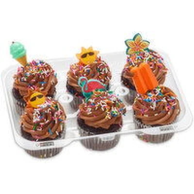 Western Family - Frozen Chocolate Cupcake With Buttercream, 6 Each