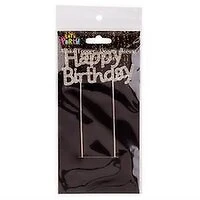 Let's Party - Rhinestone Birthday Cake Topper, 1 Each