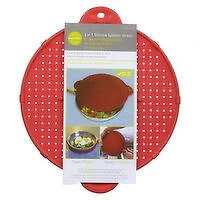 L Gourmet - 3 in 1 Silicone Splatter Screen, 1 Each