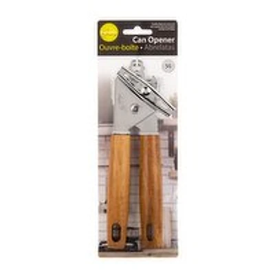 Luciano Gourmet - Stainless Steel Can Opener with Acacia Wood, 1 Each