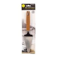 Luciano Gourmet - Stainless Steel Dessert Server with Acacia Wood Handle, 1 Each