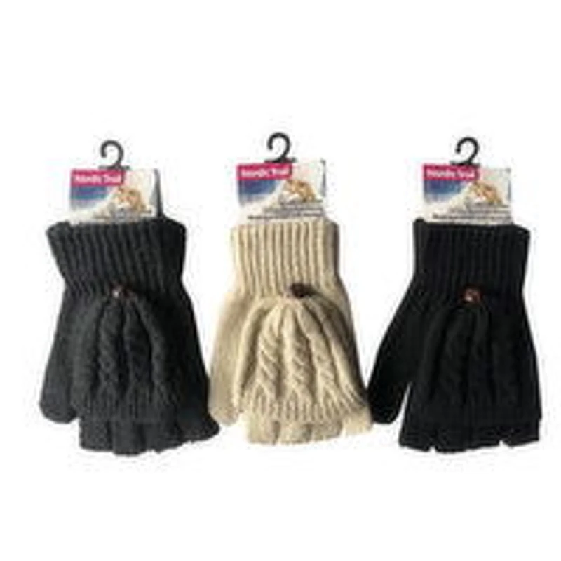 Nordic Trail - Ladies 2 in1 Fingerless Gloves, 1 Each