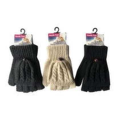 Nordic Trail - Ladies 2 in1 Fingerless Gloves, 1 Each