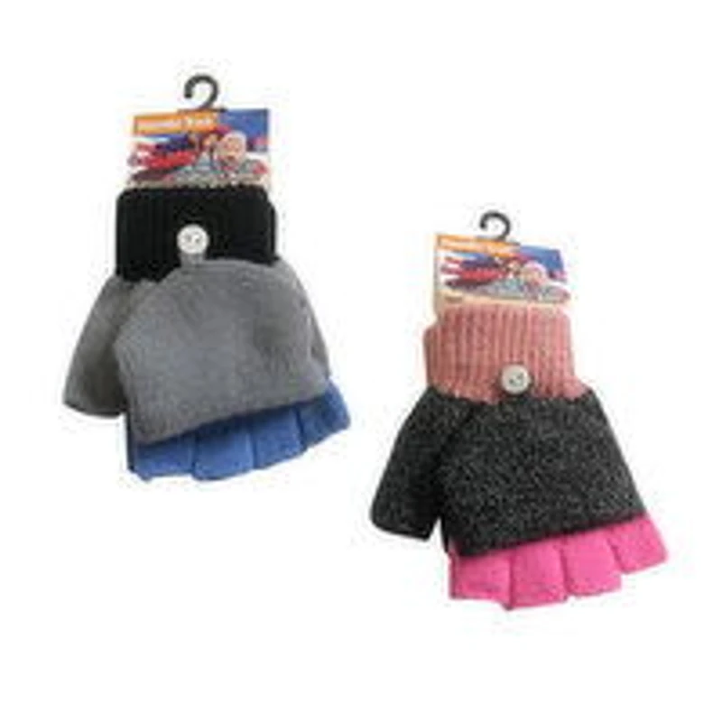 Nordic Trail - Kids 2-in-1 Fingerless Gloves, 1 Each