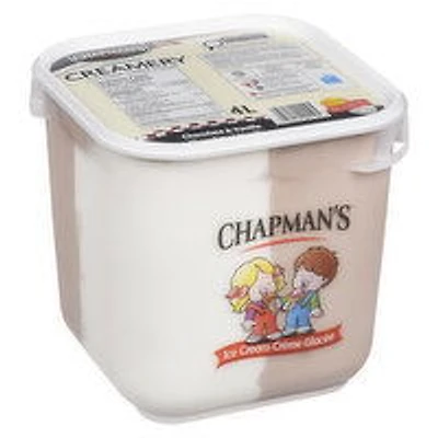 Chapman's - Ice Cream, Chocolate & Vanilla, 4 Litre