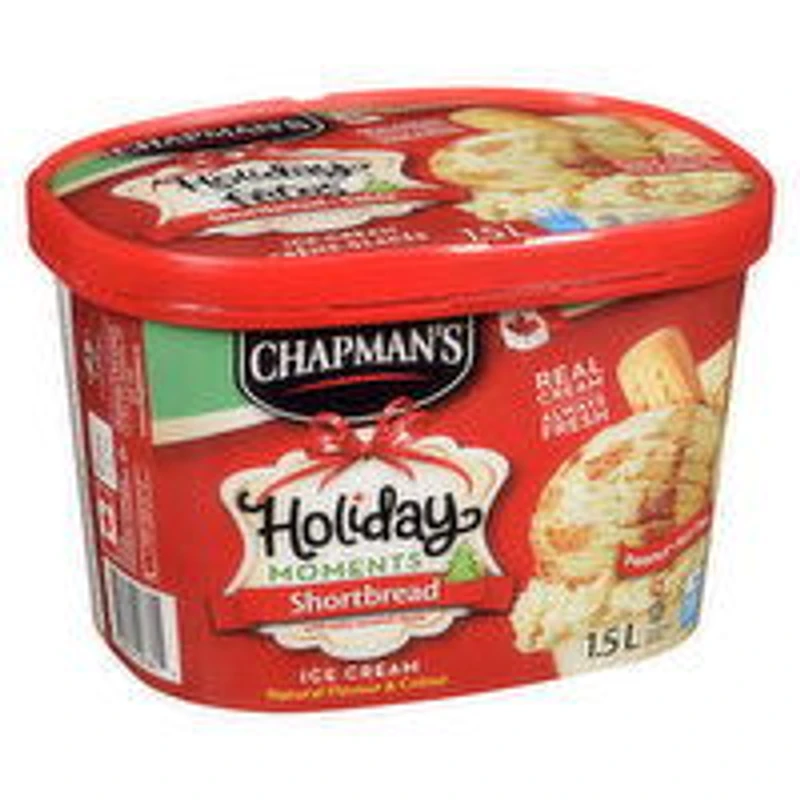 Chapman's - Holiday Moments Ice Cream - Shortbread, 1.5 Litre