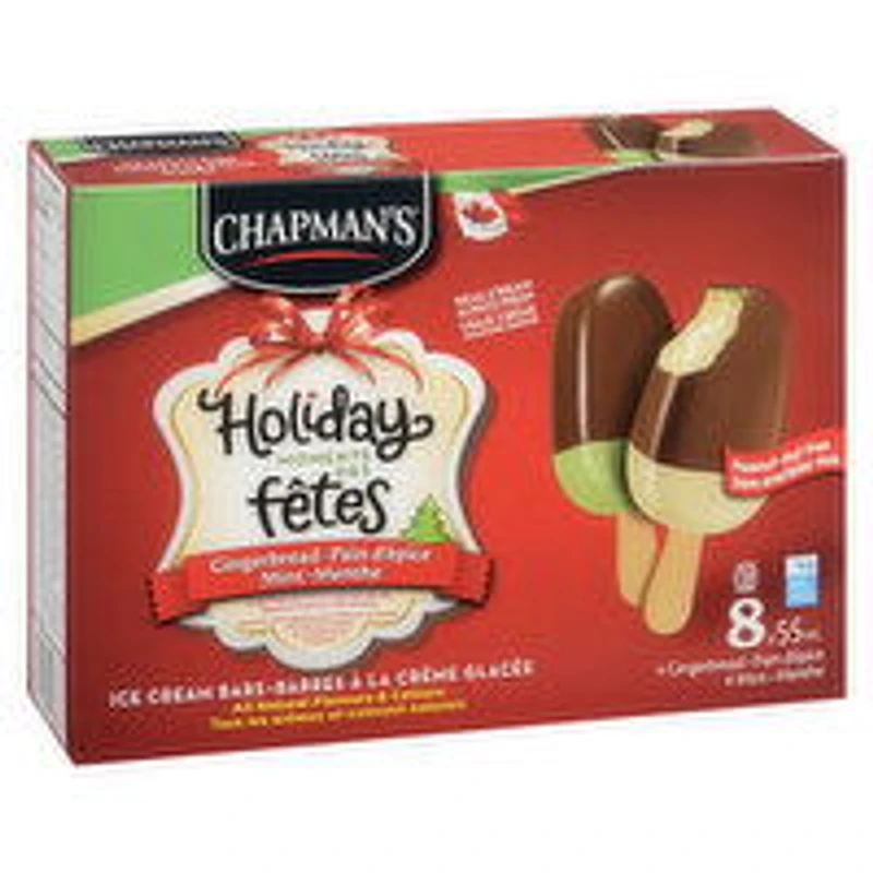 Chapman's - Holiday Moments Gingerbread Mint Bars, 8 Each
