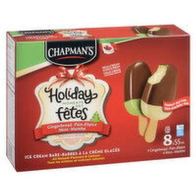 Chapman's - Holiday Moments Gingerbread Mint Bars, 8 Each