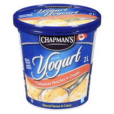 Chapman's - Canadian Peaches & Cream Frozen Yogurt, 2 Litre