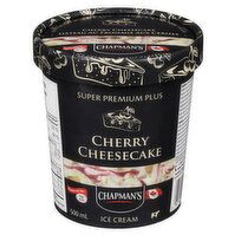 Chapman's - Super Premium Plus Cherry Cheesecake Ice Cream, 500 Millilitre