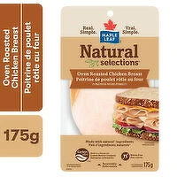 Maple Leaf - Natural Selections Sliced Deli Chicken Breast, Oven Roasted, 175 Gram