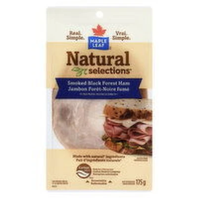 Maple Leaf - Natural Selections Sliced Black Forest Deli Ham, Smoked, 175 Gram