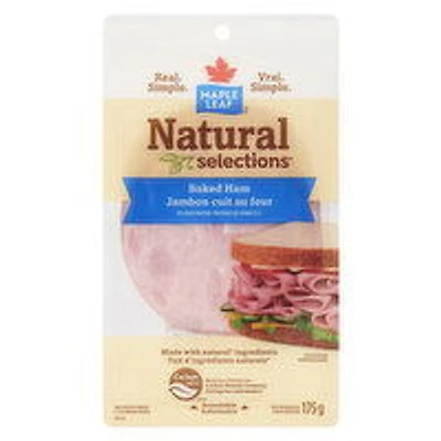 Maple Leaf - Natural Selections Baked Ham Sliced, 175 Gram