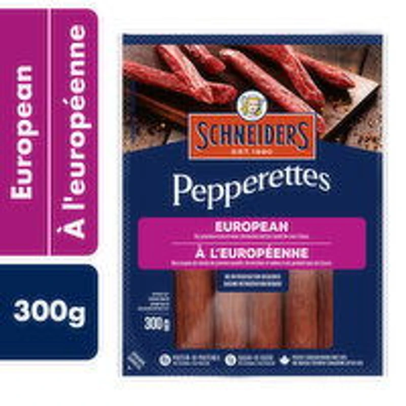 Schneiders - Pepperettes Sausage Sticks European, 300 Gram