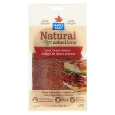 Maple Leaf - Natural Selections Dry-Cured Hot Genoa Salami, 150 Gram