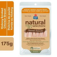 Maple Leaf - Natural Selections Hickory Smoked Chicken Breast Shaved Slices, 175 Gram