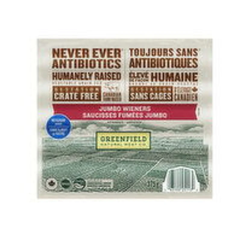 Greenfield Natural Meat Co. - Jumbo Wieners, 375 Gram