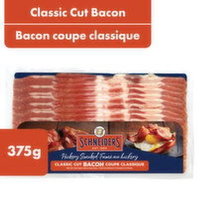 Schneiders - Hickory Smoked Bacon, Classic Cut, 375 Gram