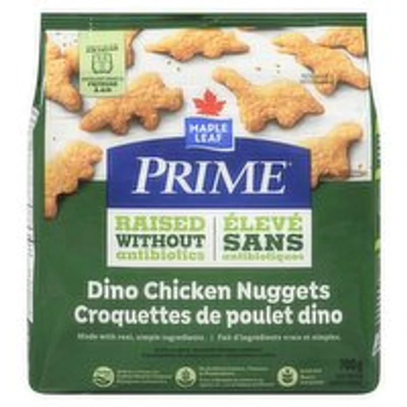 Maple Leaf - Prime Raised Without Antibiotics Dino Chicken Nuggets,, 700 Gram